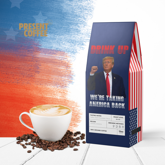 Trump We're Taking America Back Coffee Bag