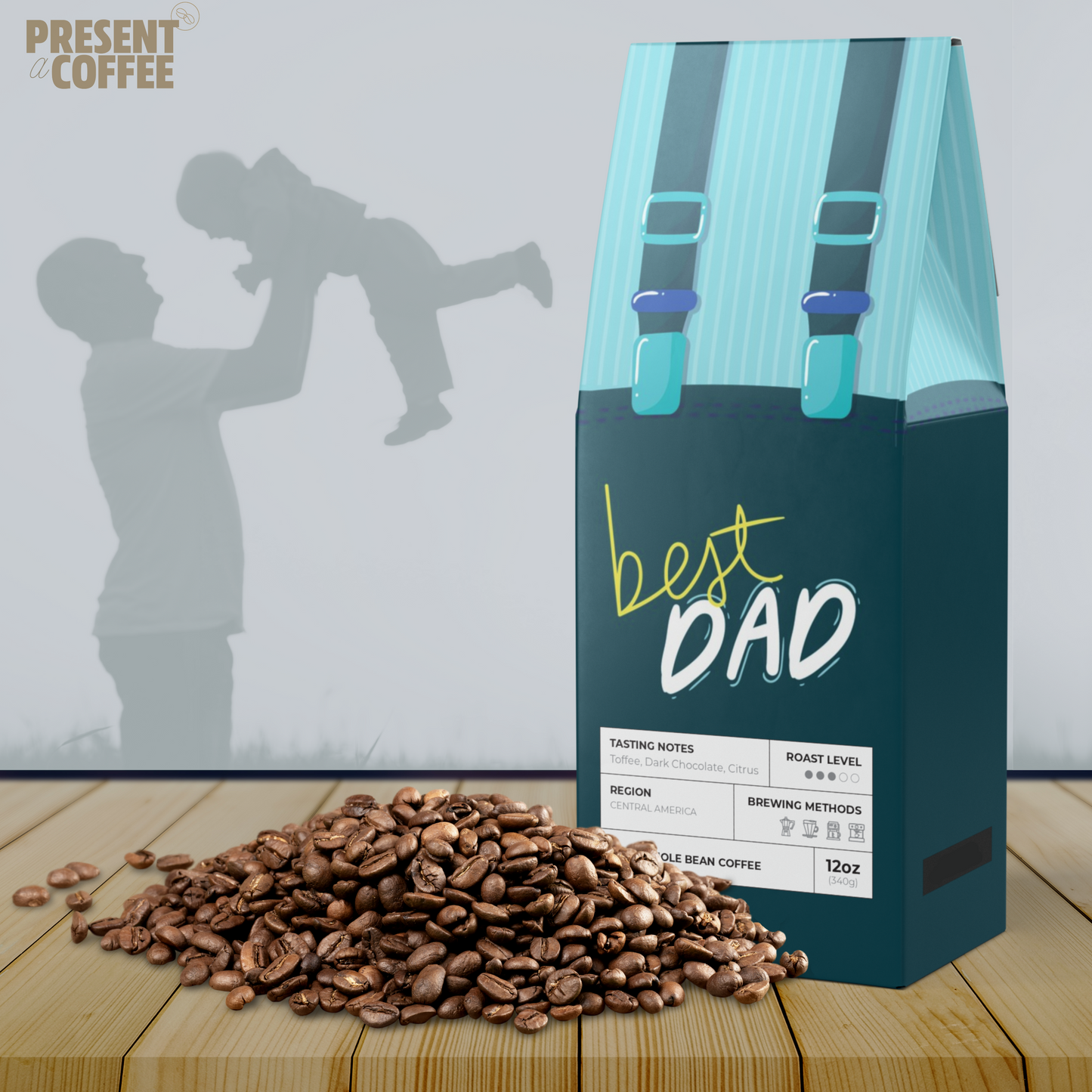 Best Dad Coffee Bag for Dad Birthday and Father's Day