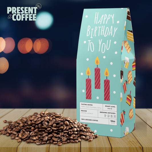 Happy Birthday Cake Coffee Bag