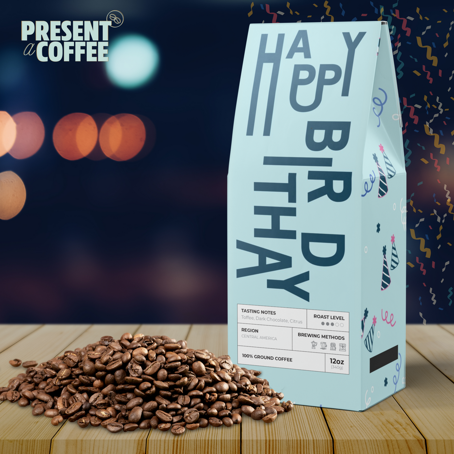 Happy Birthday Coffee Bag